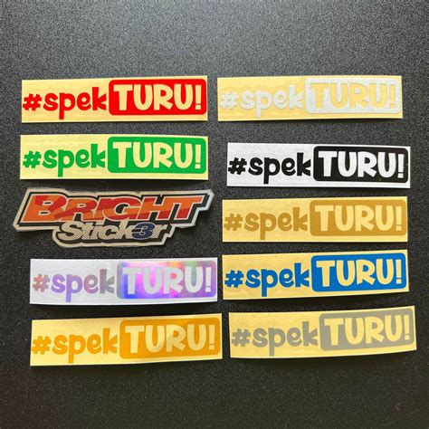 Sticker Stiker Spek TURU Cutting Lazada Indonesia