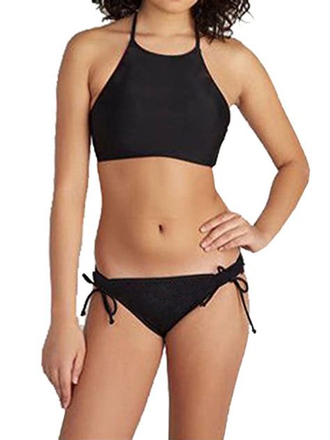 Sayfut Women S Sexy Two Pieces Bikini Set Swimsuit Push Up Padded Black Swimwear Bathing Suits