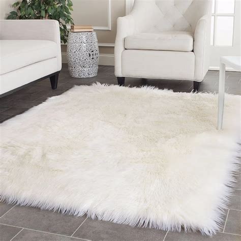 Aliexpress.com : Buy White Faux Sheepskin Rug Long Faux Fur Blanket ...