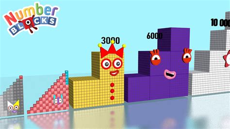 Numberblocks Super Step Squad Comparison 3 To 105 Vs 3000 To 153 000