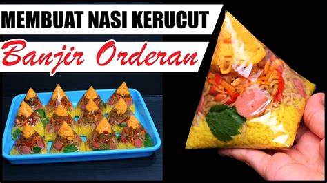 Tutorial Membungkus Nasi Kuning Kerucut Part 2 Food Nasi Lemak