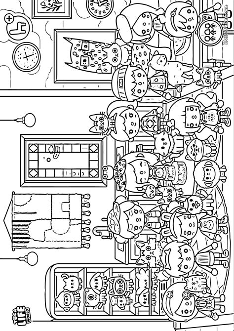 Раскраска Toca Life World распечатать или скачать