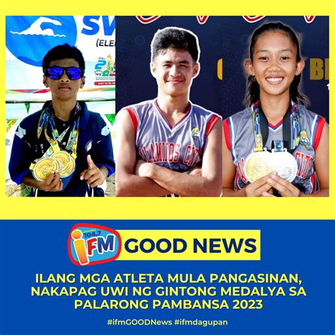 ILANG MGA ATLETA MULA PANGASINAN NAKAPAG UWI NG GINTONG MEDALYA SA