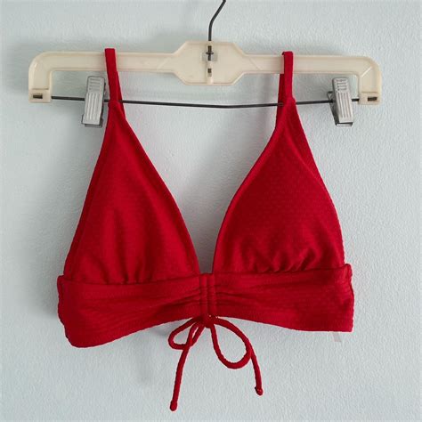 Red Bikini Set Depop