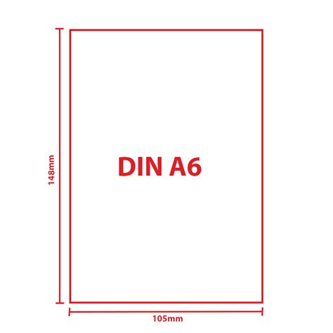 Block mit Leimbindung, DIN A6 (105 x 148 mm) hoch Format DIN A6