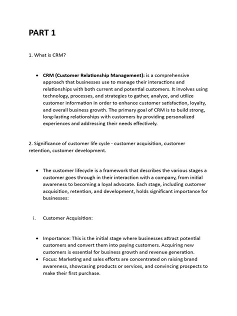Customer Relationship Management | PDF | Customer Relationship ...