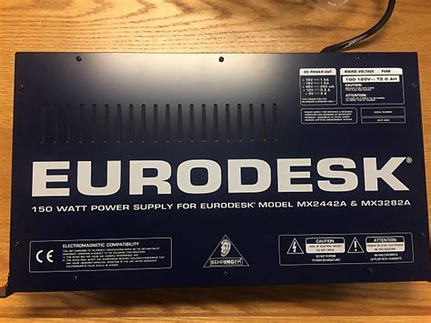 Behringer Eurodesk 150w Power Supply for MX2442A MX3282A | Reverb