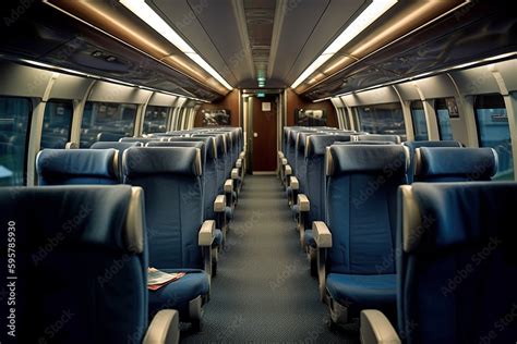 British Rail First Class Interior Luxury Train Travel Comfort And