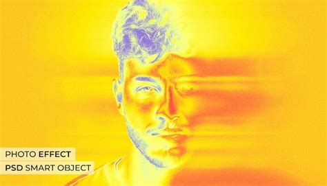 Premium Psd Portrait Of Person With Acid Motion Blur Effect
