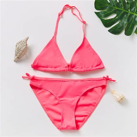 Girls Bikini Suits 10 16Years Two Pieces Summer Bathing Suits Fashion Girls Swimsuits Sports