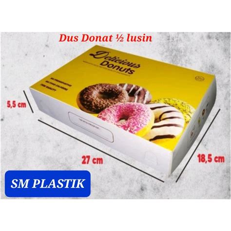 Jual Dus Donat Box Kemasan Donat Isi Shopee Indonesia