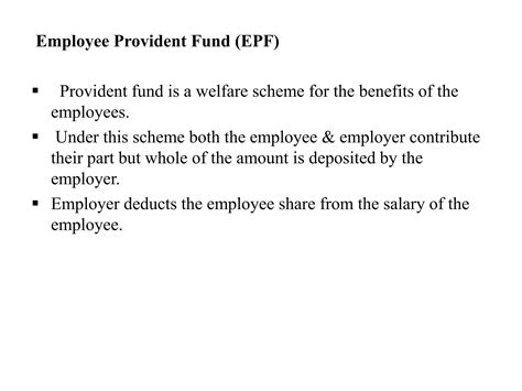 Employee Provident Fund Ppt