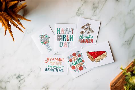 Hand Lettered Greeting Cards On Behance