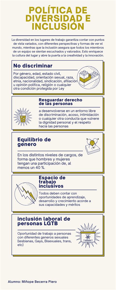 Infograf A Politicas De Diversidad E Inclusi N Pol Tica De