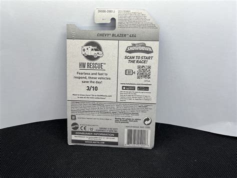 Hot Wheels Chevy Blazer X Walmart Exclusive Mainline Hw Rescue
