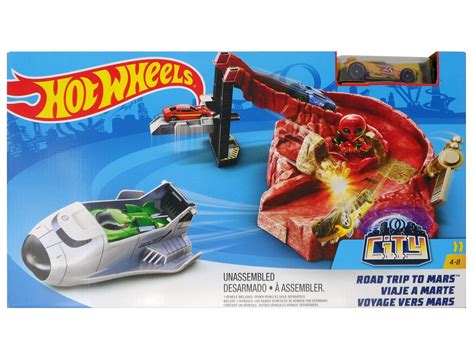 Hot Wheels City Road Trip To Mars Playset Walmart