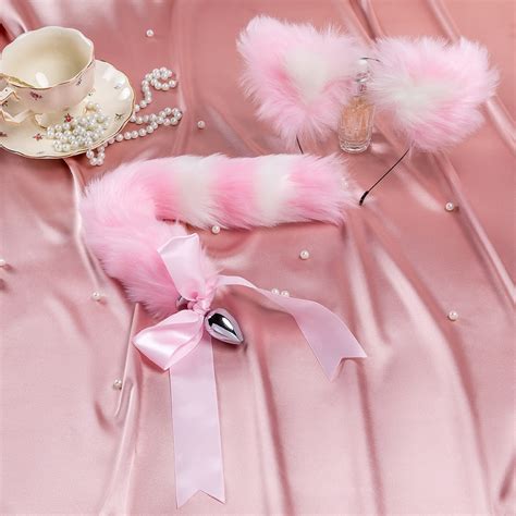 PLUG k Bandeaux oreilles de renard lapin et plug anal queue cosplay érotiques jouets sexuels