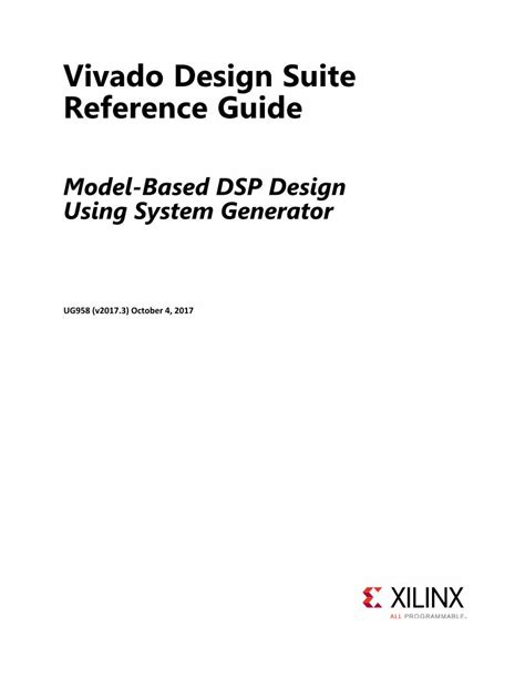 PDF Vivado Design Suite Reference Guide Xilinx PDF FileVivado