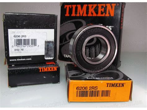 Подшипник 6206 2RS TIMKEN Купить Цена 280 в Украине