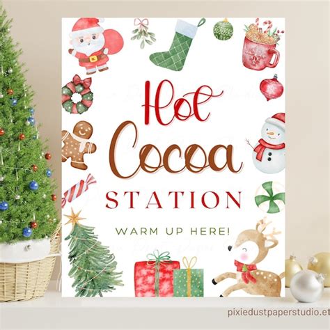 Hot Cocoa Bar Sign Etsy