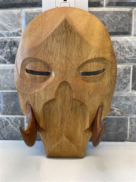 Konahrik Mask Wood Carving R Skyrim