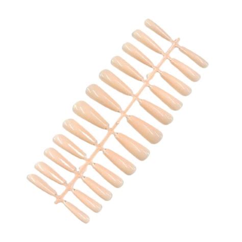 Unha Postiça Bailarina Nude Claro Unidades Bella Rosa Luxx Make Up