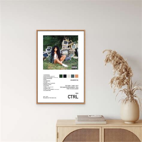 Sza Ctrl Album Print Etsy