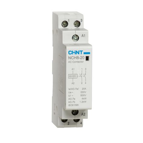 CONTACTOR MODULAR 20A 2NA 0NC NCH8 20 20 220 230V AUTOMAQ