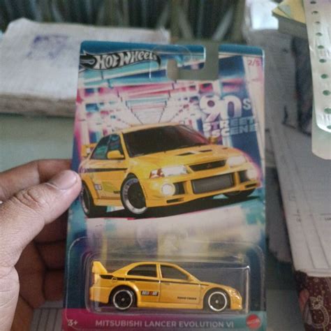 Jual Hot Wheels Mitsubishi Lancer Evolution VI 90s Street Scene Shopee Indonesia