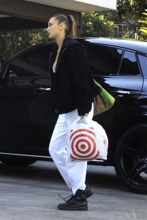Bella Hadid Showed Off Her Tits In Los Angeles Photos The Fappening