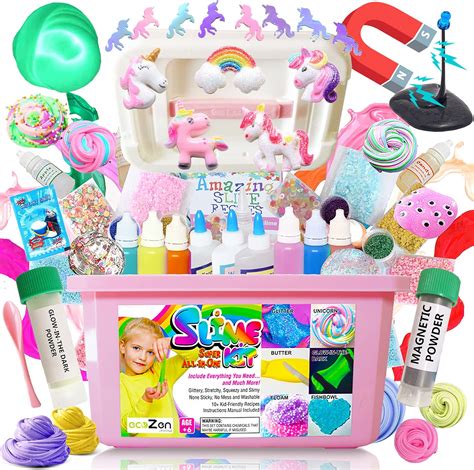buy unicorn fluffy slime kit  girls age  ideal  girls