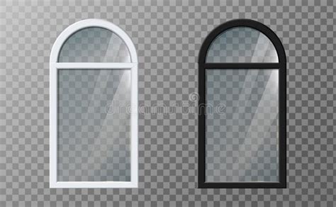 3d Realistic Vector Icon Illustration Black And White Narrow Arch