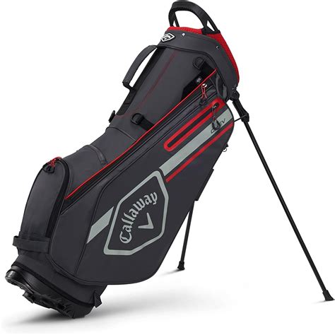 Callaway Golf 2022 Chev Stand Bag Charcoalfire Red Color Stand Bags