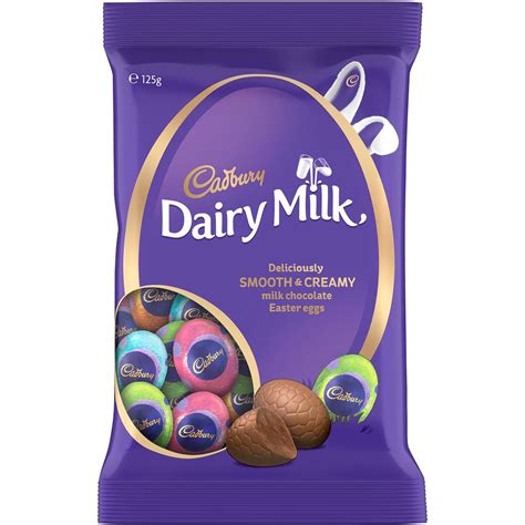 Cadbury Dairy Milk Eggs Bag 125g Woolworths