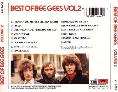 CD 1988 Bee Gees Best Of Bee Gees Vol 2 WORLD SHIP AVAIL EBay