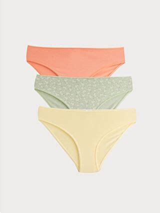 LCW DREAM Gemusterte Bikini Slips Er Pack S G Z LRF LC Waikiki