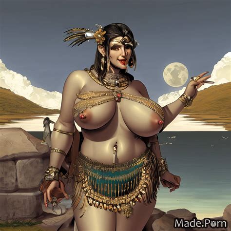 Porn Image Of Gigantic Boobs Nipples Thick Anklets Shiny Skin Pouting Lips Ahegao Created By AI