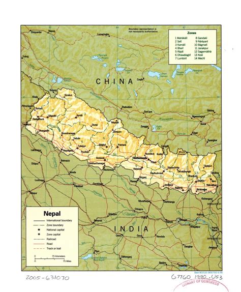 Large Detailed Map Of Nepal With Relief Roads And All Cities Nepal - Riset