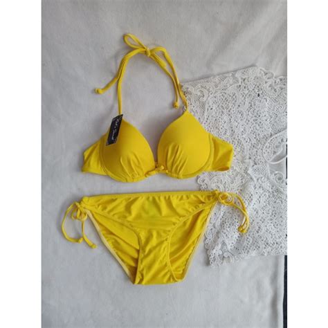 Jual BK 3324R VO3 KUNING BIKINI PANTAI ADA BUDA KAWAT Shopee