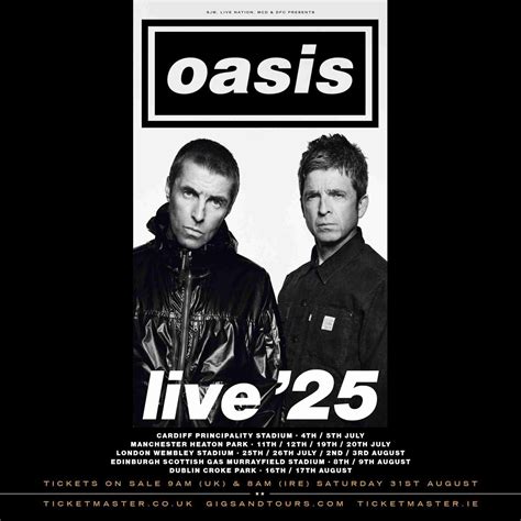 OASIS LIVE 25 - Oasis will reunite for a major 2025 UK and Ireland Tour ...