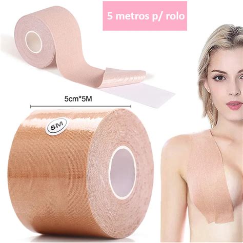Boob Tape Adesivo Suti Levanta Peito Fita Invis Vel Seios Metros Shopee Brasil