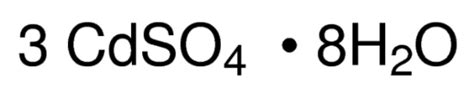 硫酸镉8 3水合物，cadmium Sulfate 8 3 Hydrate；puriss P A Acs Reagent ≥99 0 Calc Based On Cdso4