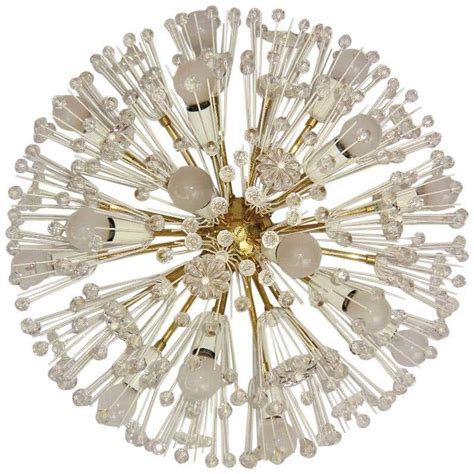 Large Crystal Flush Mount Chandelier At 1stdibs Large Flush Mount