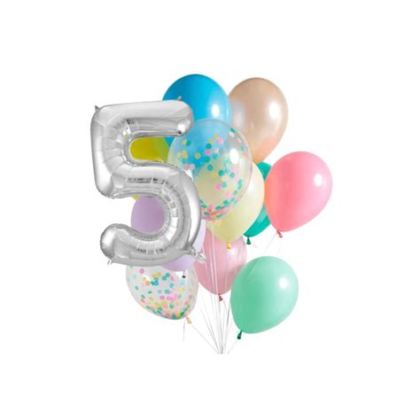 Number 5 Balloon Etsy