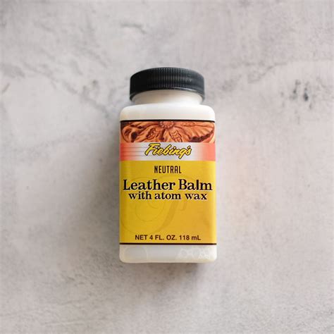 Fiebings Leather Balm With Atom Wax Etsy