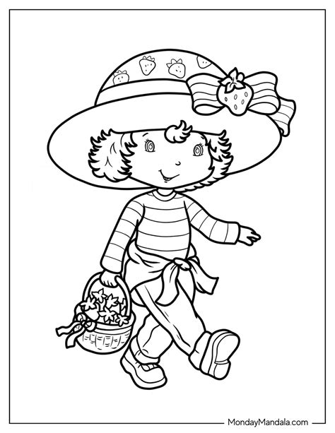 22 Strawberry Shortcake Coloring Pages (Free PDF Printables)