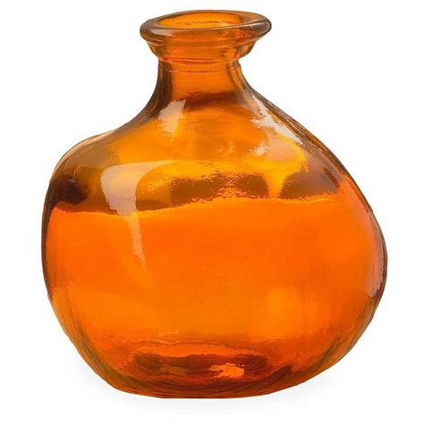 Vivaterra Bubble Recycled Glass Balloon Vase Orange 7 In Delivery Or Pickup Near Me Instacart