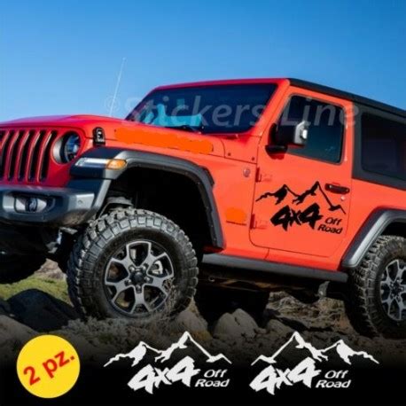 Adesivi Fuoristrada Jeep Renegade Laredo Wrangler Rubicon Montagna X