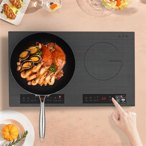 Portable Induction Cooktop Countertop Dual Cooker Burner Stove Hot Plate W Walmart