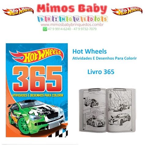 Livro Hot Wheels Atividades E Desenhos Para Colorir
